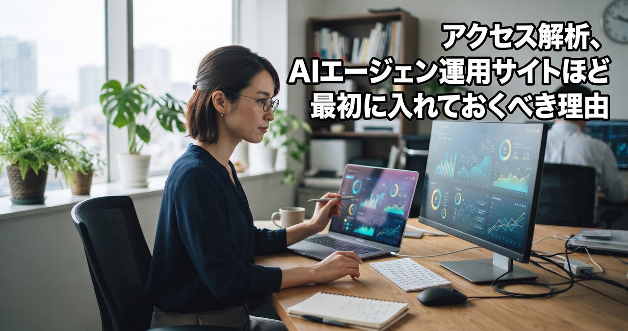 アクセス解析、AIエージェント運用のサイトほど最初に入れておくべき理由