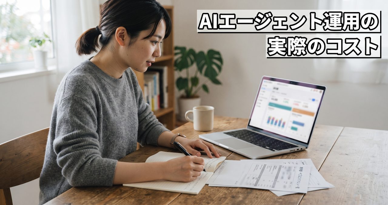 AIエージェント運用の実際のコストを解説する記事のアイキャッチ画像